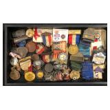#472 Political Metals & Pins incl. Souvenirs, Delegates, Sacramento, Democrat, Republican, etc.