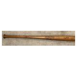 #262 1942 game used Roy (Stormy) Weatherly bat - 1942 Indians team signed (28) sigs