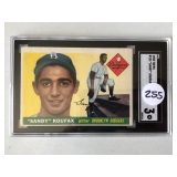 #255 1955 Topps Sandy Koufax Rookie graded SCG 3