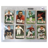#263 1954 Bowman Football lot of (9) Hofer
