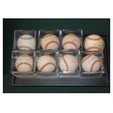 #294 Lot of (8) HOF signed baseballs incl. Mays,Brett, & Fergie Jenkins