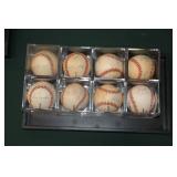 #296 Lot of (8) Multi signed baseballs 