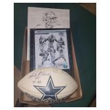 Cowboys lot incl. signed ball & prints