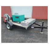 #613A 2017 Cummins CMQD 6500/7500 GenSet Diesel Oran  Generator w/ KubotaD722 Engine, 2017 Trailer 