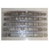 #673 Lot of 10 sheets of 20 Silver Franklin Half Dollars