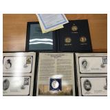 #689 Queen Elizabeth & US bronze set