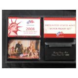 #683 Fantastic Silver Proof Coin lot incl. 1995, 2007, 2008, & 2009