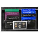 #687 Lot of 11 United States Proof Sets incl. mostly 70