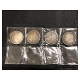 #675 Lot of 4 Silver Half Dollars incl. 1921 Morgan, etc.
