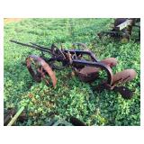 John Deere Antique steel wheel 2 bottom plow John Deere Antique steel wheel 2 bottom plow