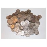 Silver Mercury head dimes