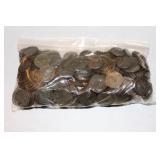 Large bag of steel pennies