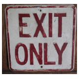 Exit Only sign