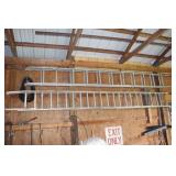 (2) Aluminum extension ladders