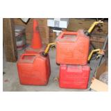 various gas cans