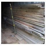 large selection of lumber and barn wood
