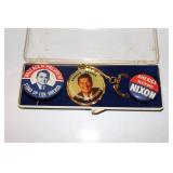 Presidential pins incl. Nixon, Wallace