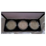 Set of 3 Morgan Silver Dollars