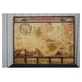 #919 Large Wooden Americas Map "Nova Totiusamerice Tadula" #919 Large Wooden Americas Map "Nova Totiusamerice Tadula"