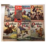 #937 Lot of 7 1930s Outdoor Life and Outdoorsman Magazines