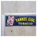 Yankee Girl Tobacco tin Sign Yankee Girl Tobacco tin Sign
