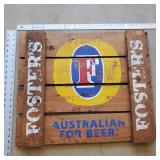 Foster’s Australian Beer Crate Top Advertising