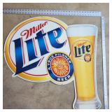 Miller Light Tin Sign Miller Light Tin Sign