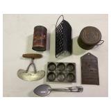 Early Tin Kitchen Items