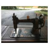 Antique white sewing machine Antique white sewing machine