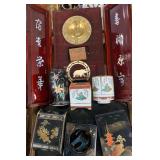 Asian Souvenirs Incl. Inkwell, Ivory Carving, etc. Asian Souvenirs Incl. Inkwell, Ivory Carving, etc.