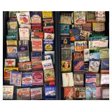Small Match Boxes with Vintage Advertisements Small Match Boxes with Vintage Advertisements