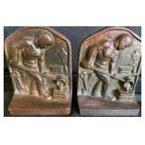 Black Smith Cast Iron Book Ends Black Smith Cast Iron Book Ends
