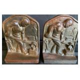 Black Smith Cast Iron Book Ends