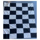 Nascar Balck and White Checkered Racing Flag