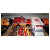 Tonka, etc. Emergency Vehicle Toys