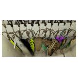 Fishing: Large Group of Muskie, Pike, Bass Lures Spoons Fishing: Large Group of Muskie, Pike, Bass Lures Spoons