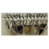 Fishing: Large Group of Muskie, Pike, Bass Lures Spoons Fishing: Large Group of Muskie, Pike, Bass Lures Spoons
