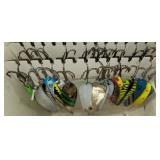 Fishing: Large Group of Muskie, Pike, Bass Lures Spoons