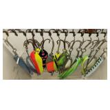 Fishing: Large Group of Muskie, Pike, Bass Lures Spoons Fishing: Large Group of Muskie, Pike, Bass Lures Spoons
