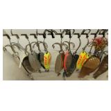 Fishing: Large Group of Muskie, Pike, Bass Lures Spoons Fishing: Large Group of Muskie, Pike, Bass Lures Spoons