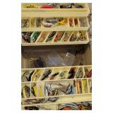 Various Fishing Tackle Boxes