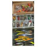 Various Fishing Tackle Boxes