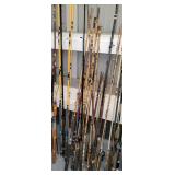 Large Quantity of Fishing Poles Large Quantity of Fishing Poles
