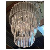 Lot #313 Late 20th Century Acrylic Prism Fixture