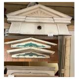 Lot #68 Antique Pediment + Extras Lot #68 Antique Pediment + Extras