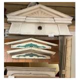 Lot #68 Antique Pediment + Extras