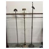 Lot #294 Antique Cast Iron Decorative Floor Lamps