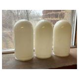 Lot #137 Set of 3 American 1920 4" globes Lot #137 Set of 3 American 1920 4" globes