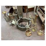 Lot #370 Group of Antique Lighting Fixtures #4