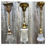 Lot #148 Group of 4 Lights incl. Mission Style